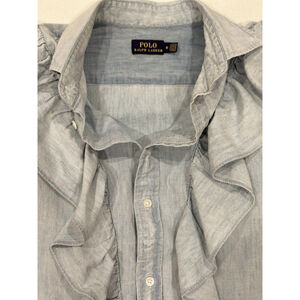 POLO Ralph Lauren Purple Label Chambray Sleeveless Top - M